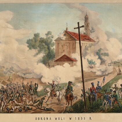 1831 m. sukilimo metu kovos vyko dėl pagrindinių kelių