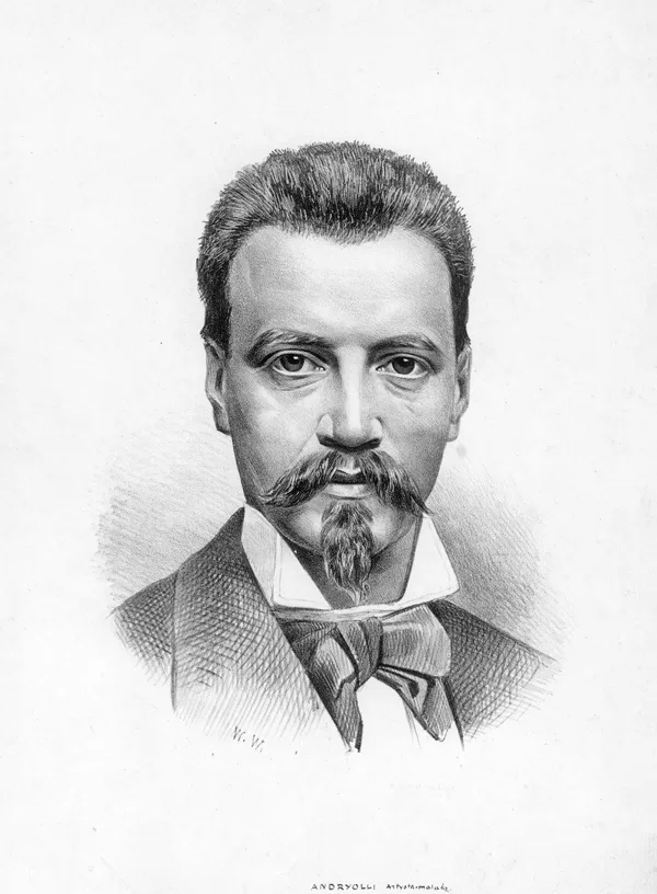 Mykolas Elvyras Andriolis, dail. Vladislovas Valkevičius, XIX a. vid.