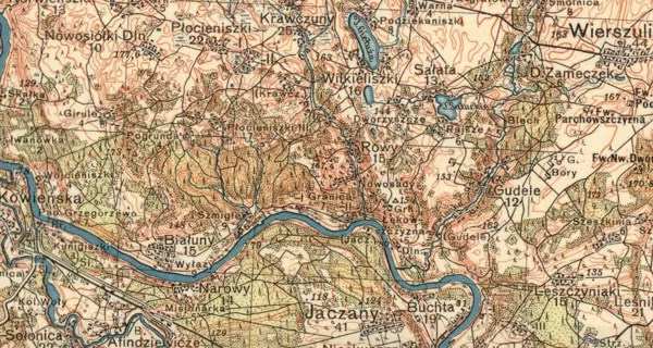 1841 m. žemėlapio detalė
