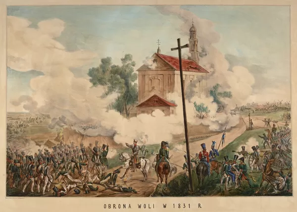 1831 m. sukilimo metu kovos vyko dėl pagrindinių kelių